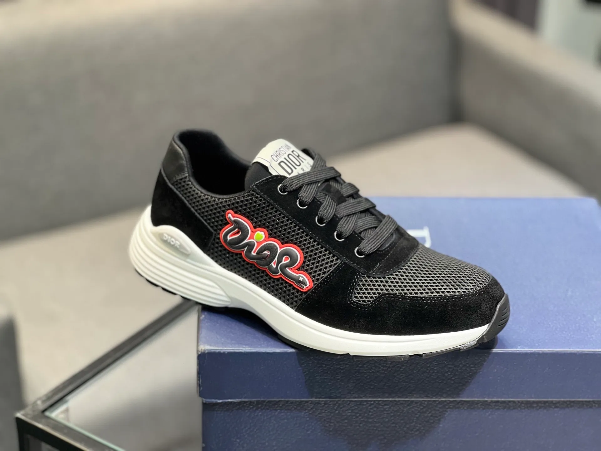 Men's shoes 💰420 [Dior] popular men's shoes, imported mesh splicing material, really inside. Original sole provided by the original factory, 38-45 (45 customized, non-refundable)